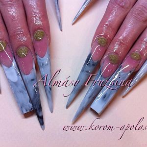 Nail Artist Hungary Competion - 1st Place
without the actual art just the sculptured nails with top shine