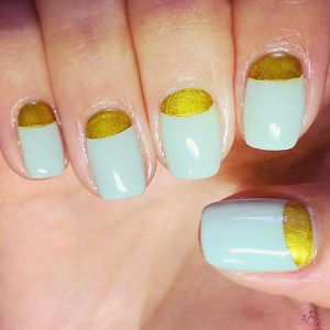 Gelish ibd луна простым лаком