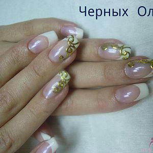 Shellac френч на натуральных ноготках