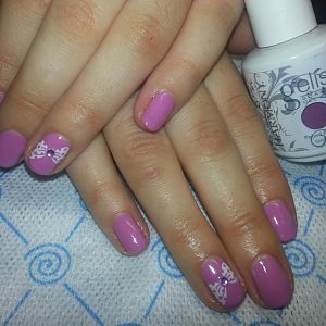 Harmony Gelish,стемпинг.