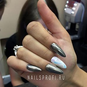 Наращивание ногтей акрилом в студиях "NailsProfi"