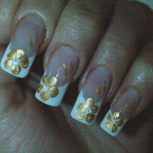 золотые цветы