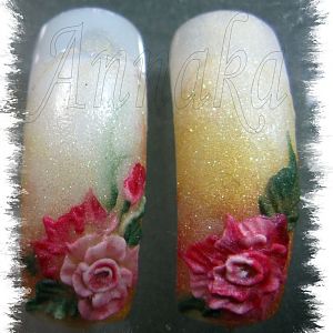 acrylic roses