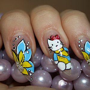 Художественная роспись...Hello Kitty