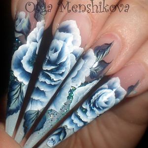 Navy blue roses