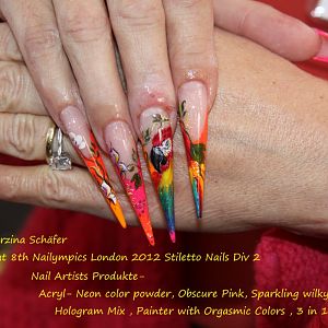 1.mesto Nailympics Lonon 2012 Stiletto Nails Div 2