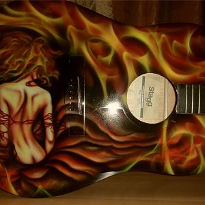 сгорающая гитара