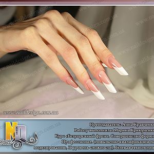 Безупречный френч от Марины Крикуненко. NailDesign