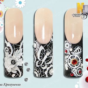 NailDesign - дизайны цветными акрилами