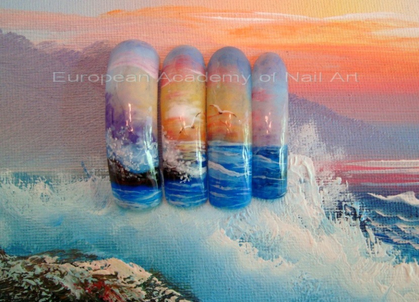 "Море, прилив" - Визуализация Цветными Гелями