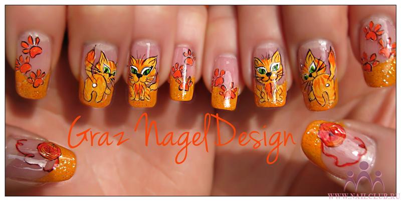 натуральные ногти,роспись для подруги
Graz Nageldesign ©