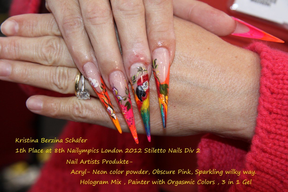 1.mesto Nailympics Lonon 2012 Stiletto Nails Div 2