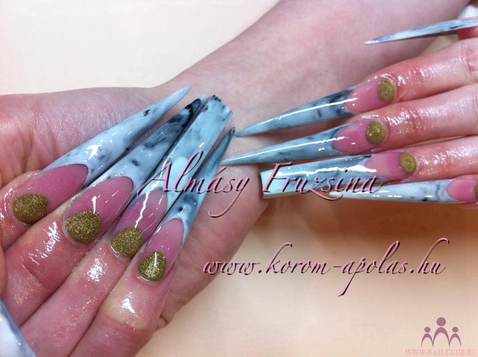 Nail Artist Hungary Competion - 1st Place
without the actual art just the sculptured nails with top shine