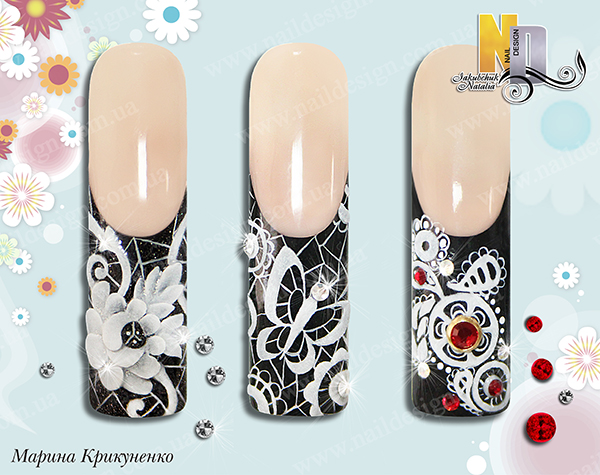 NailDesign - дизайны цветными акрилами